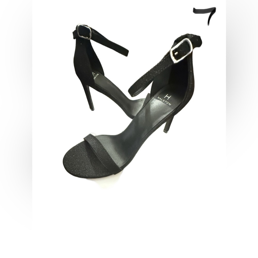 H by Halston Glittery Black Heels